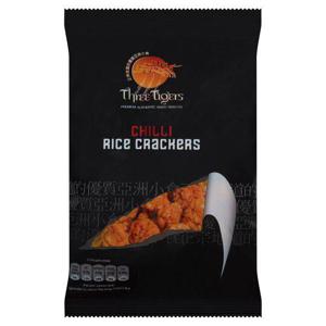 Three Tigers Chilli Rice Crackers 125G