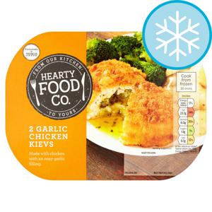 Hearty Food Co 2 Garlic Chicken Kievs 250G