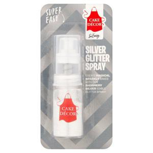 Cake Decor Silver Glitter Spray 4G