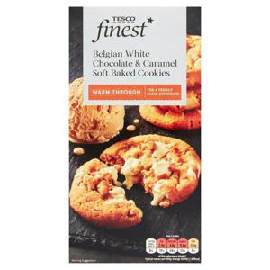 Tesco Finest Belgian White Chocolate & Caramel Cookie 210G