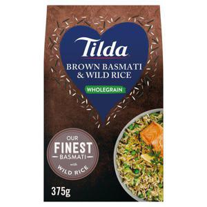 Tilda Wholegrain Basmati & Wild Rice 375G