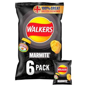 Walkers Marmite Crisps 6X25g