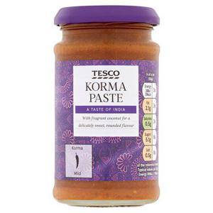 Tesco Korma Curry Paste 200G