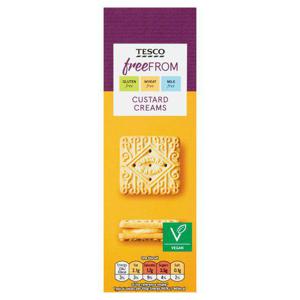 Tesco Free From Custard Creams 125G