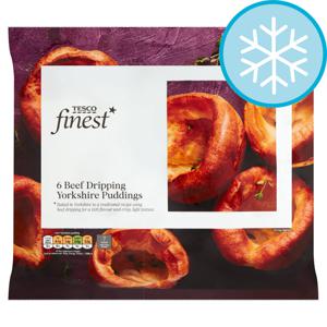 Tesco Finest 6 Beef Dripping Yorkshire Puddings 195G