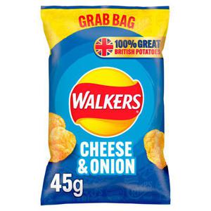 Walkers Cheese & Onion Crisps 45G