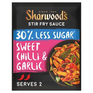 Sharwoods Stir Fry Sauce 30% Less Sugar Sweet Chilli Garlic 120G