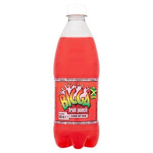 Bigga Fruit Punch Soft Drink 600Ml