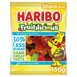 Haribo Fruitilicious Fruit Gums 150G