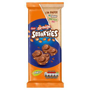 Smarties Milk Chocolate Orange Bar 90G