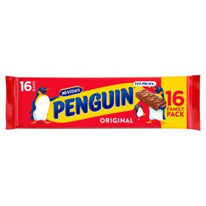 Mcvities Penquin Original Milk Chocolate Biscuits 16Pk 393.6G