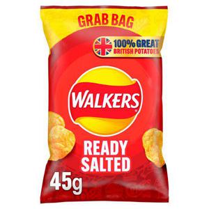 Walkers Ready Salted Crisps 45G