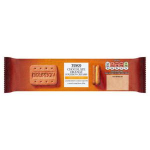 Tesco Chocolate Orange Bourbon Creams 150G