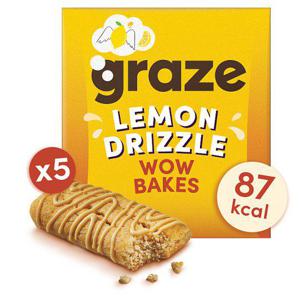 Graze Lemon Drizzle Wow Bakes 5 X 24G