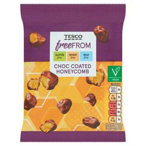 Tesco Free From Chocolate Coated Honeycomb 119G