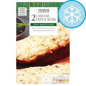 TESCO 2 PIZZA SUBS CHEESE 260G