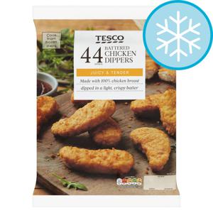 Tesco 44 Battered Chicken Dippers 1Kg