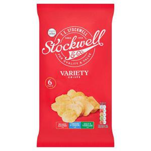 Stockwell & Co. Variety Pack Crisps 6X25g