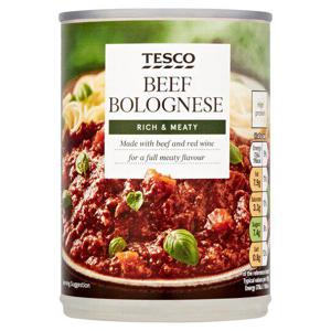 Tesco Beef Bolognese 392G