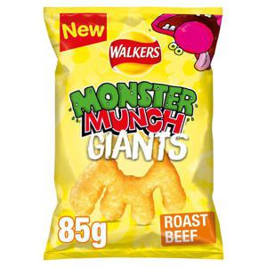 Walkers Giant Monster Munch Roast Beef 85G