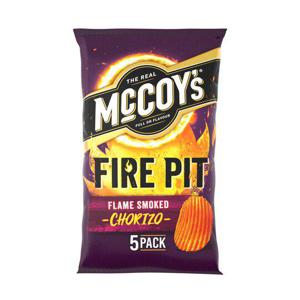 Mccoys Fire Pit Smoked Chorizo Crisps 5X25g