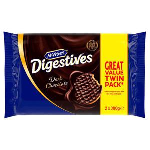 Mcvities Dark Chocolate Digestive Biscuits 2X300g