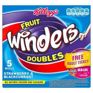 Kellogg's F/Wnds Doubles Strawberry & Blackcurrant 5X17g