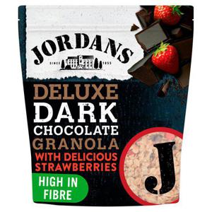 Jordans Deluxe Dark Chocolate Granola & Strawberries 550G