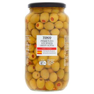 Tesco Pimiento Stuffed Green Olives920g