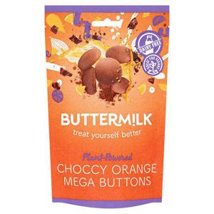 Buttermilk Choccy Orange Mega Buttons 100G