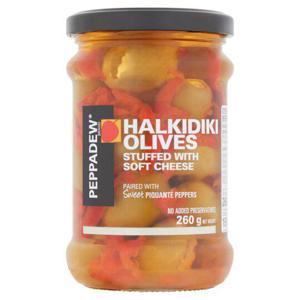 Peppadew Hldiki Olives Stuffed With Soft Cheese 260G