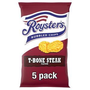 Roysters Bubble Chips T-Bone Steak Flavoured 5X21g