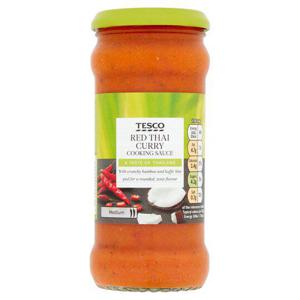 Tesco Red Thai Curry Cooking Sauce 340G