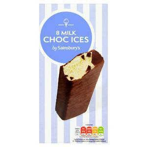 Sainsbury's Choc Ices, Milk 8x70ml