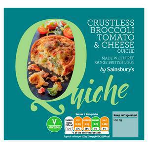 Sainsbury's Crustless Broccoli Tomato & Cheese Quiche 150g