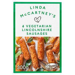 Linda McCartney's Vegetarian Lincolnshire Sausages x6 300g