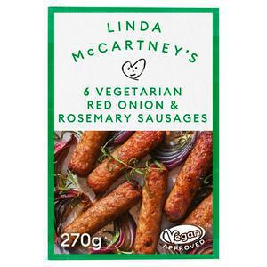 Linda McCartney Rosemary Vegetarian Sausages x6 270g