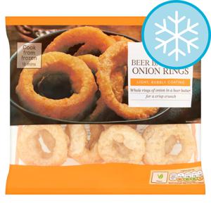 Tesco Beer Battered Onion Rings 300G