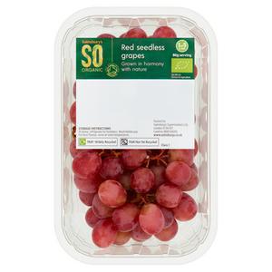 Sainsbury's Grapes (Red or Black), SO Organic 400g