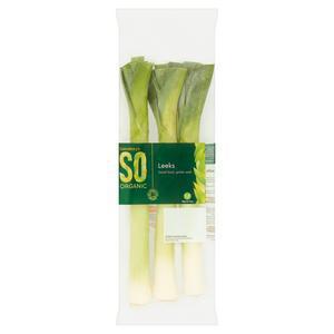 Sainsbury's Leeks, SO Organic 400g