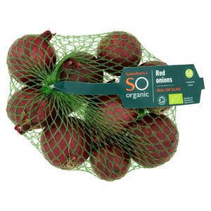 Sainsbury's Red Onions, SO Organic 500g