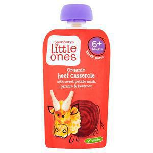 Sainsbury's Little Ones Organic Beef Casserole 6+ Months 120g