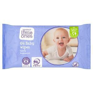 Sainsbury's Little Ones Fragranced Bio Baby Wipes x64