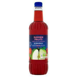 Sainsbury's High Juice Summer Fruits Squash 1L