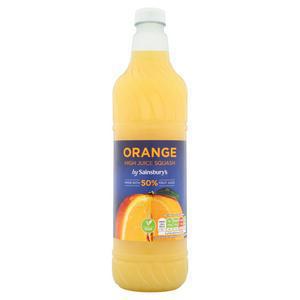 Sainsbury's High Juice Orange Squash 1L