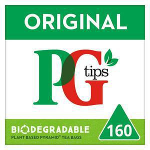 PG tips Original Biodegradable Black Tea Bags x160