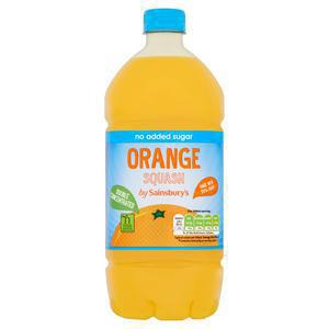 Sainsbury's Double Strength Orange Squash, No Added Sugar 1.5L