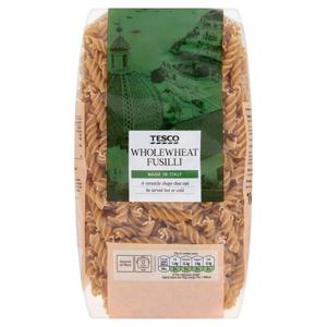 Tesco Fusilli Whole Wheat Pasta 1Kg