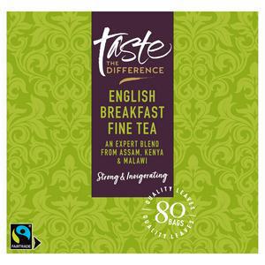 Sainsbury's English Breakfast Tea Bags Taste the Difference x80