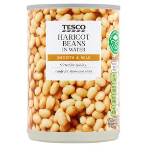 Tesco Haricot Beans In Water 400G